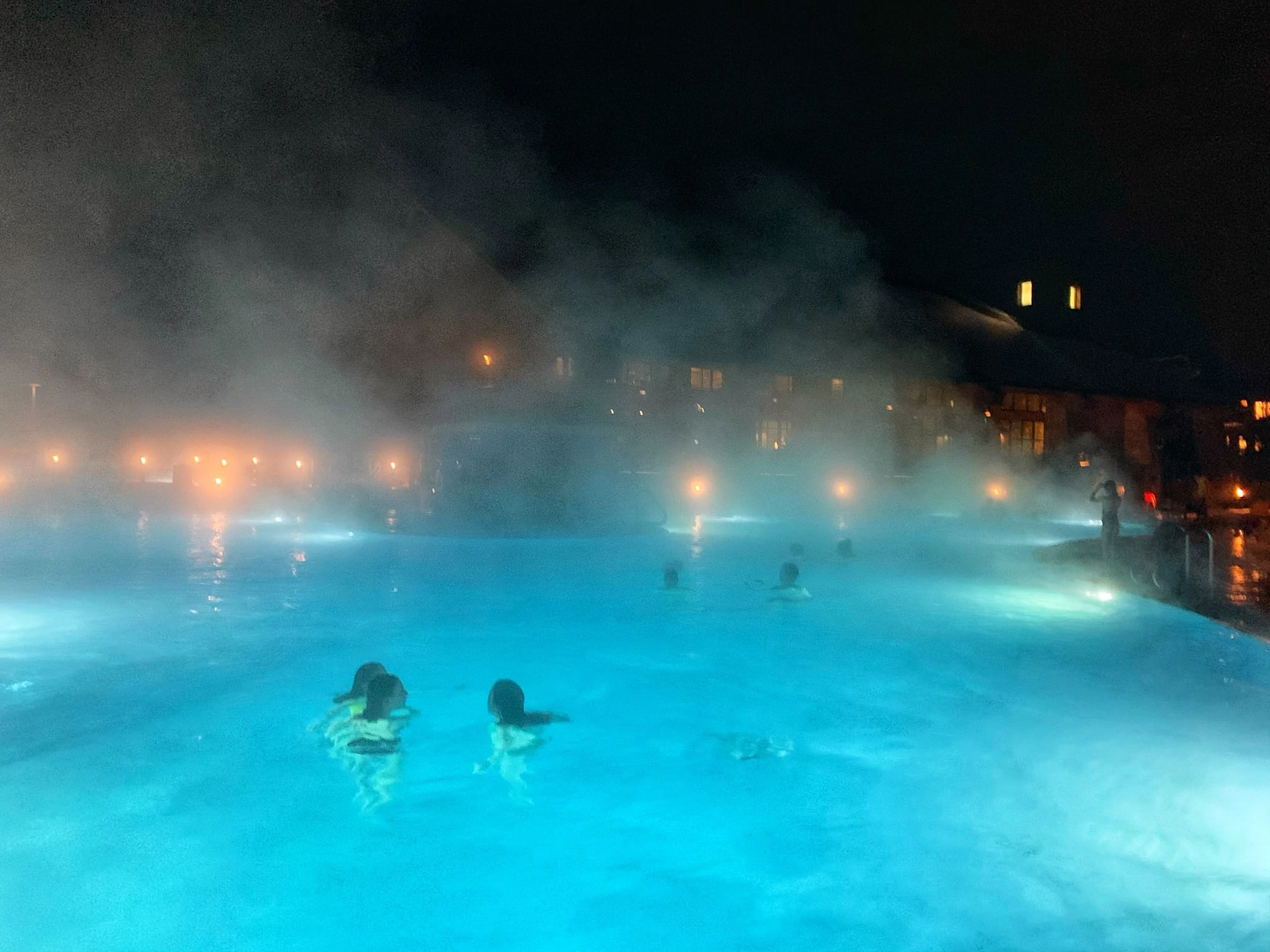 Swimming at Suncadia in the winter