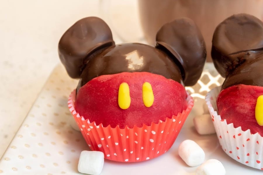 Mickey Hot Cocoa Bomb in Cupcake Liner