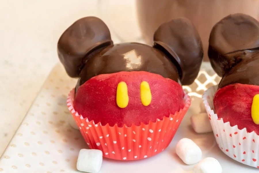 Mickey Hot Cocoa Bomb in Cupcake Liner