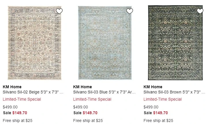 KM Home Rug Sale