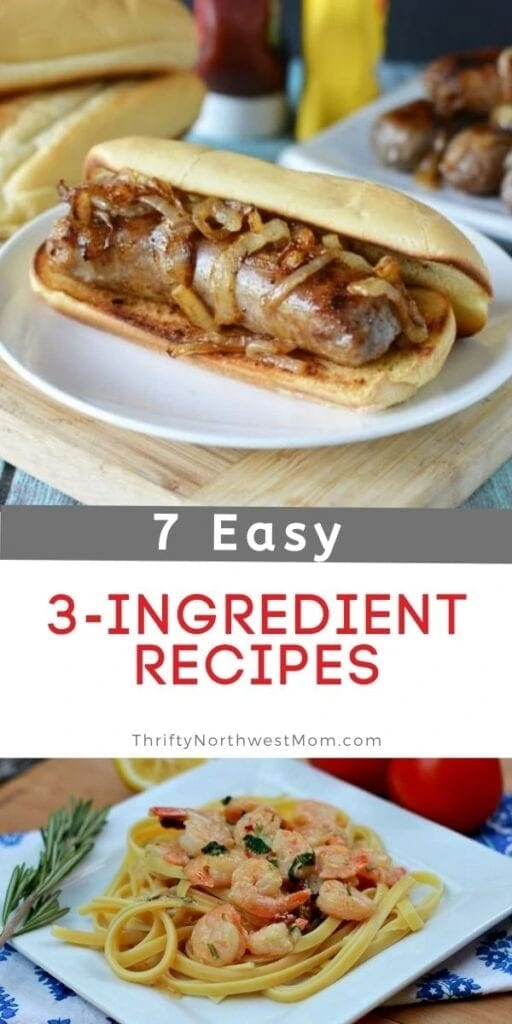 3 Ingredient Dinners for Busy Nights – 7 Easy & Delicious Options!