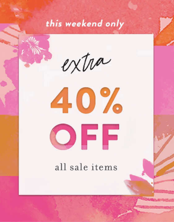 Anthropologie Sale Extra 40 off Sale Items! Thrifty NW Mom
