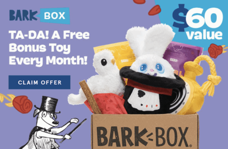 Bark Box Coupon and Discounts Free Extra Toy in Every Box! Thrifty