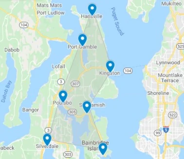 Kitsap Peninsula Map