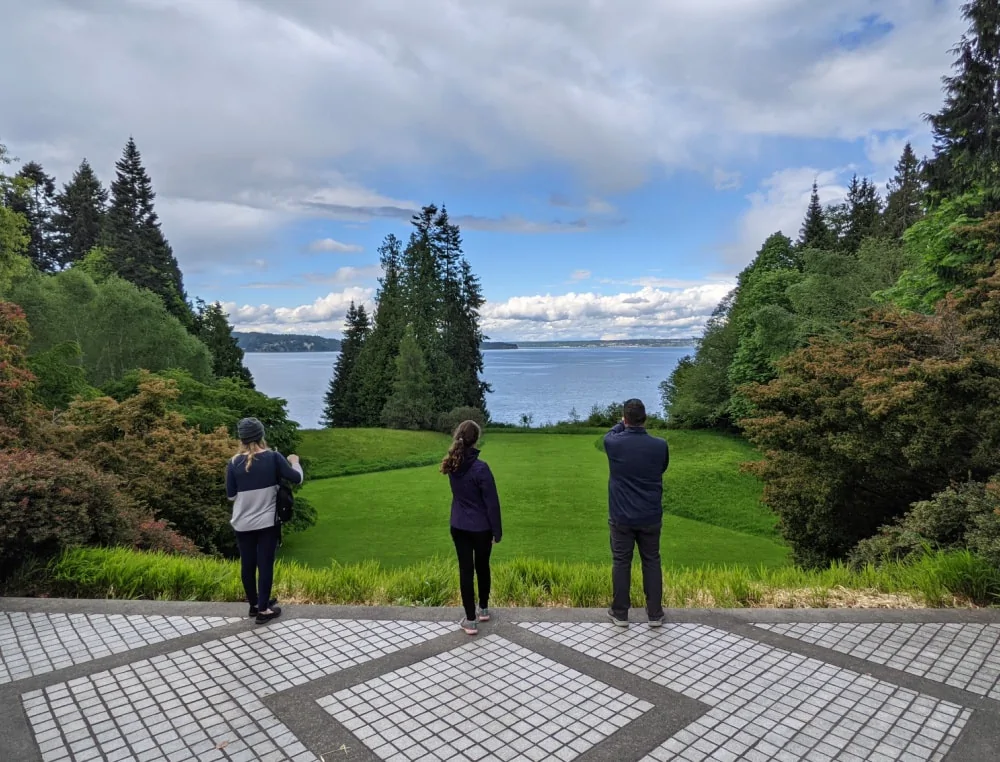 View of Puget Sound from Bloedel Reserve Residence