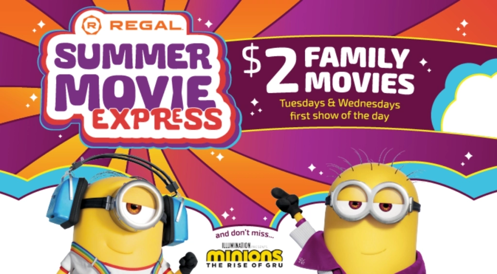 Regal Summer Movie Express 2022 – $2 Kids Movies