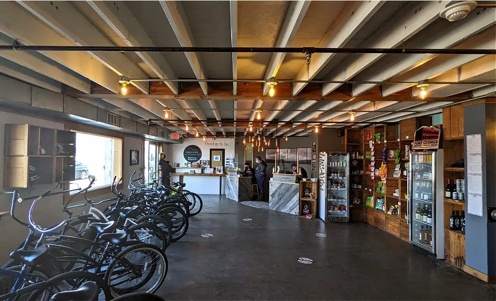 Adrift Hotel Lobby with Bikes