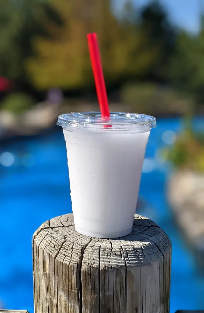 Pina Colada Slushie Drink at Silverwood