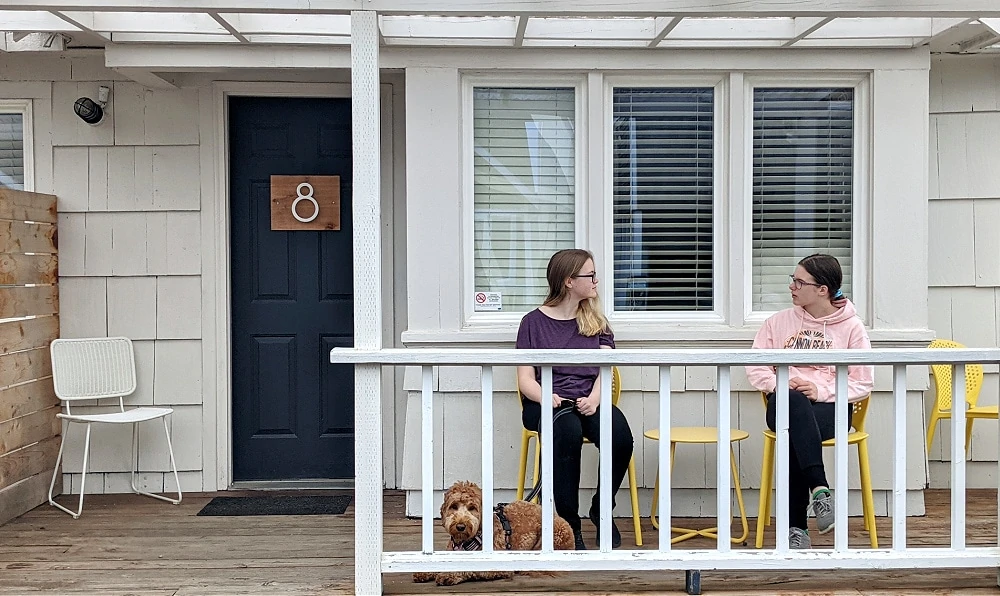 Boardwalk Cottage Porch at Long Beach WA