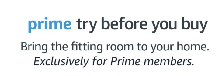 Amazon Prime Try Before you buy