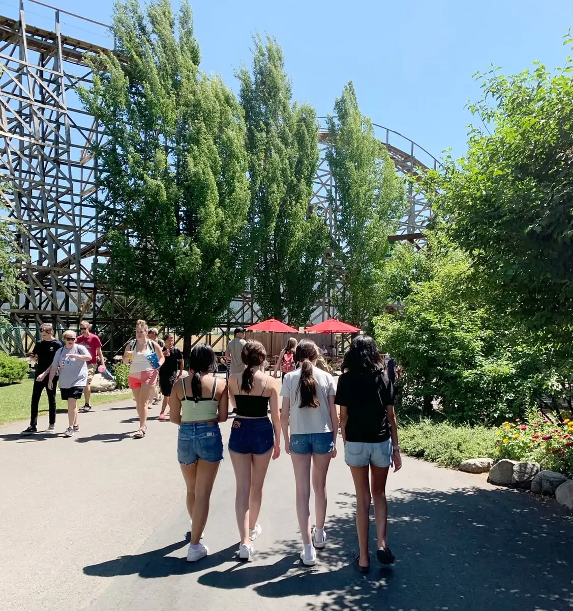 Silverwood with Toddlers to Teens - Walking at the park