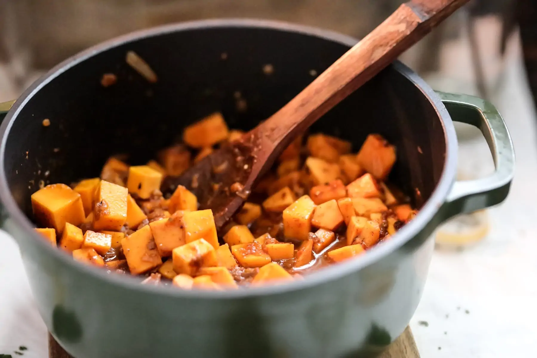 sauté butternut squash