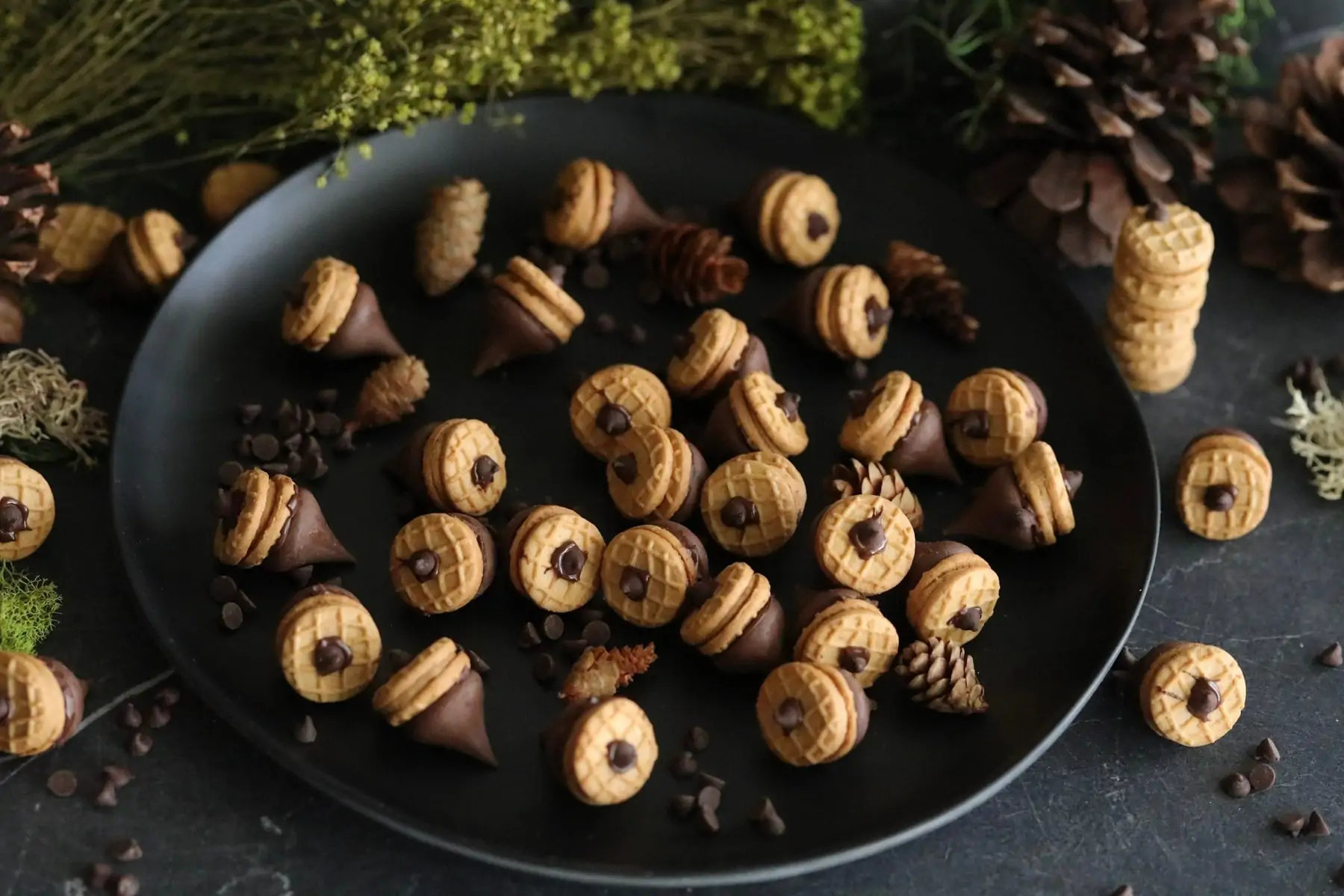 Acorn nutter butter cookies