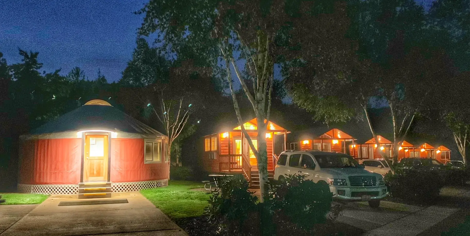 Yurts and cabins in canyonville oregon