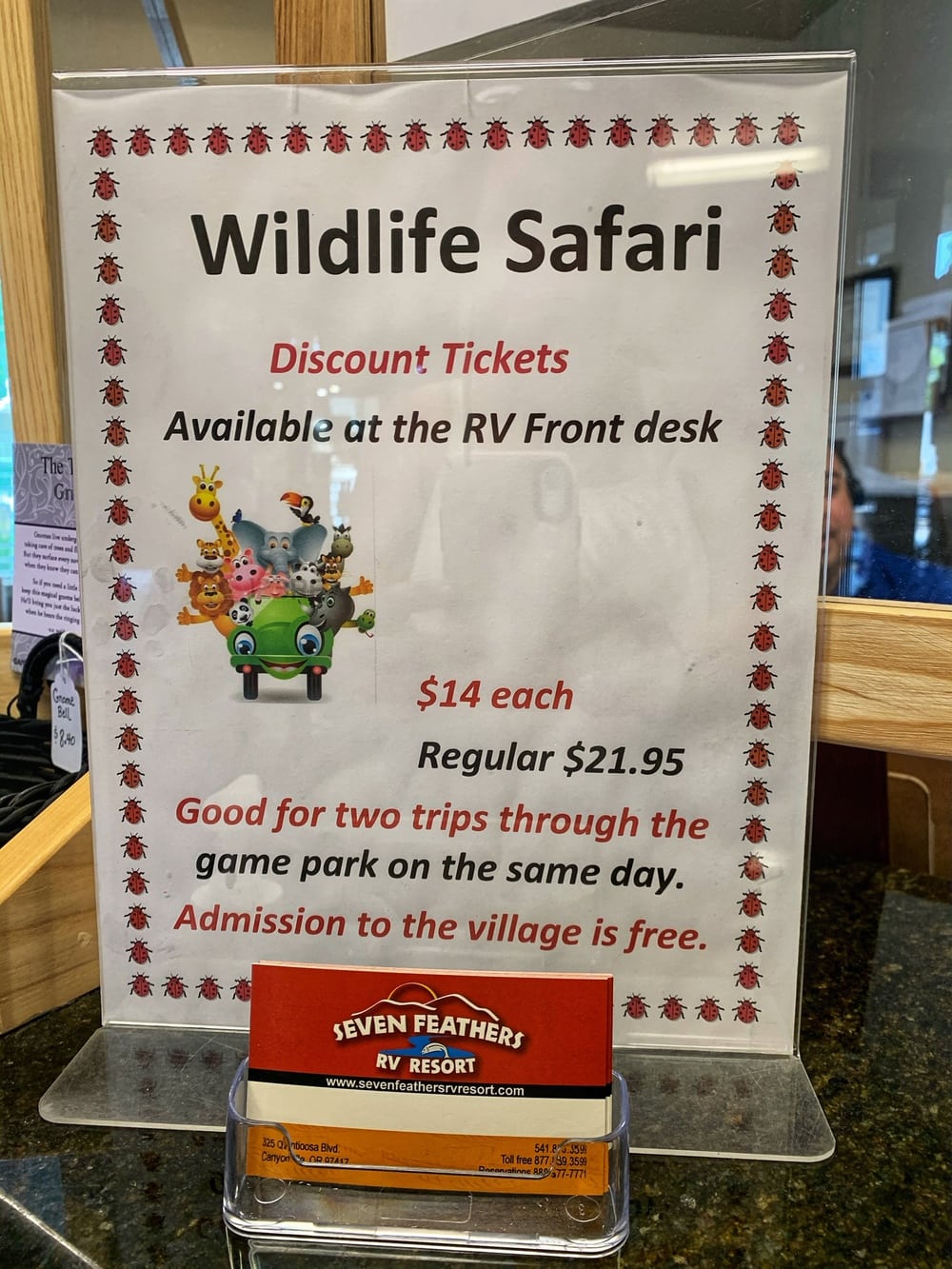 discount wildlife safari tickets