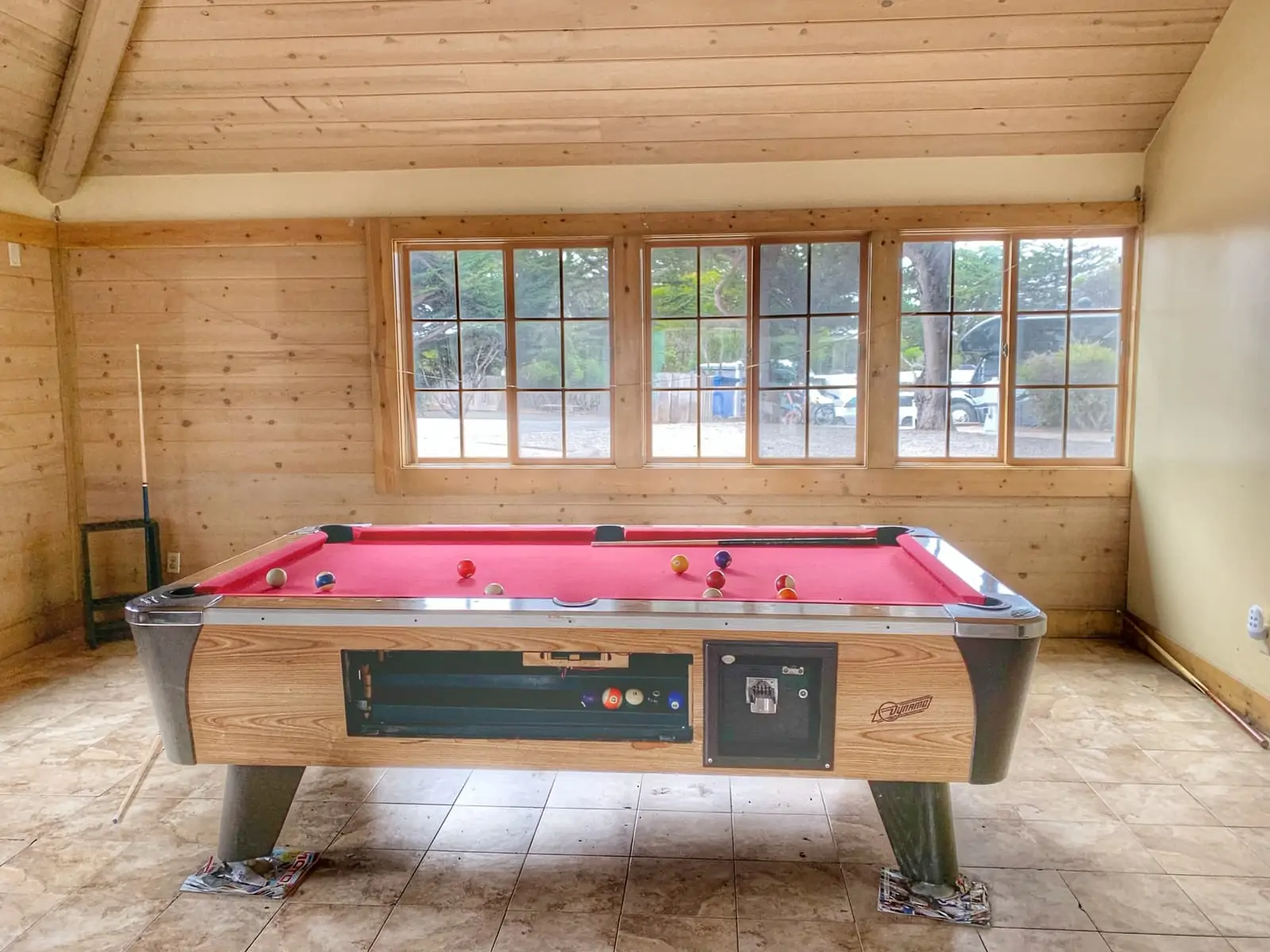 game room at Marina Dunes RV Park