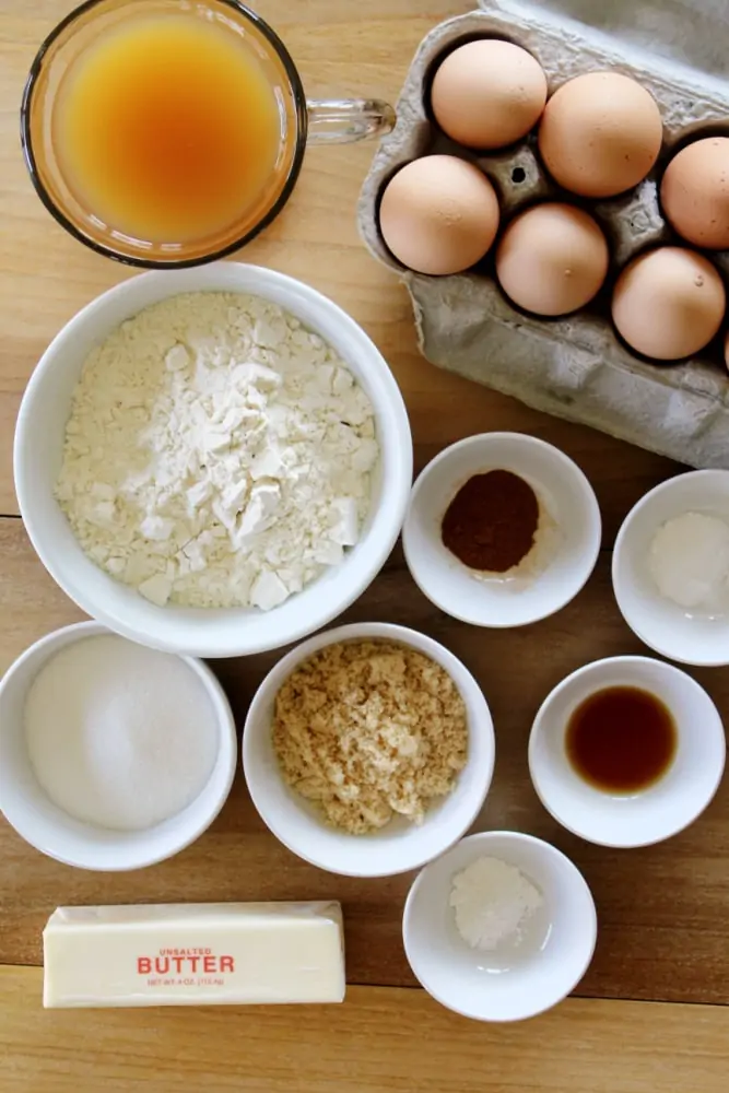 Ingredients for Apple Cider donuts