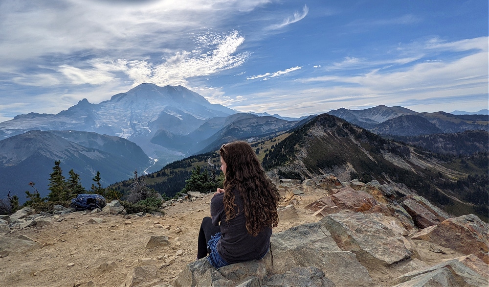 View of Mount Rainier from Dege Peak 