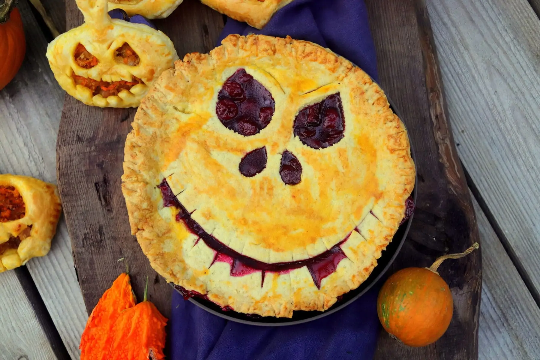 jack o lantern pie