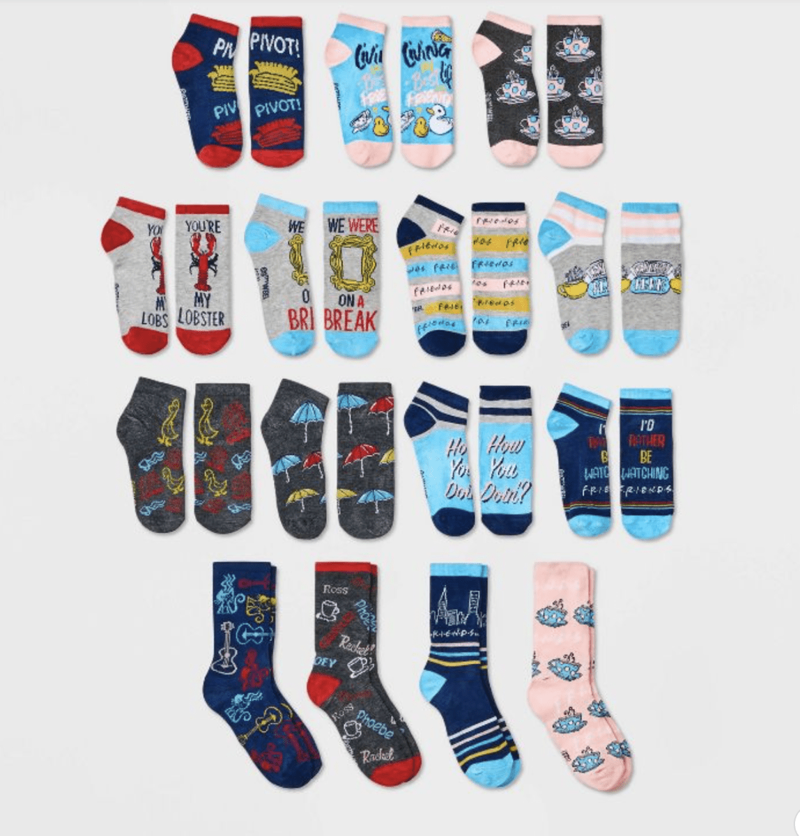 Womens Friends Advent sock calendar