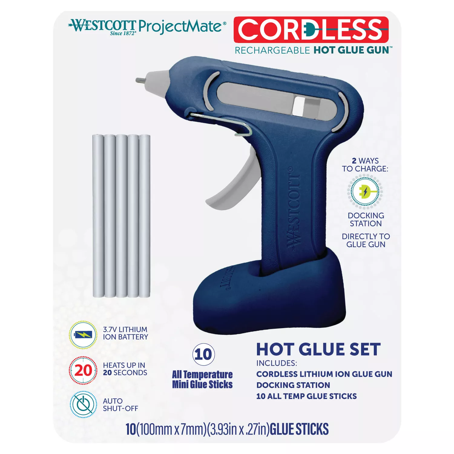 Cordless glue gun