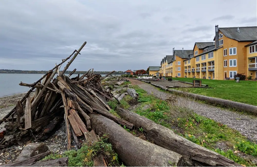 Beach with Semiahmoo in background