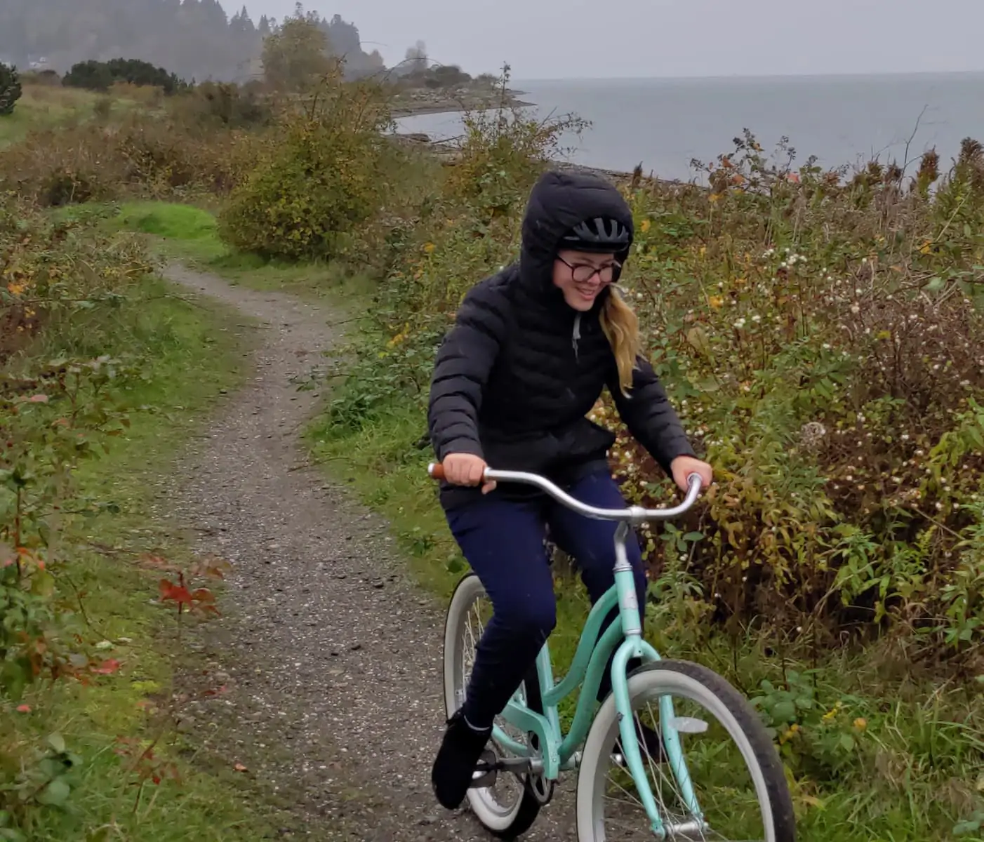 Bicycling on Semiahmoo Spit
