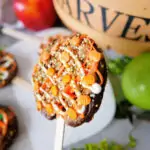 Caramel Apple Pops on a Stick