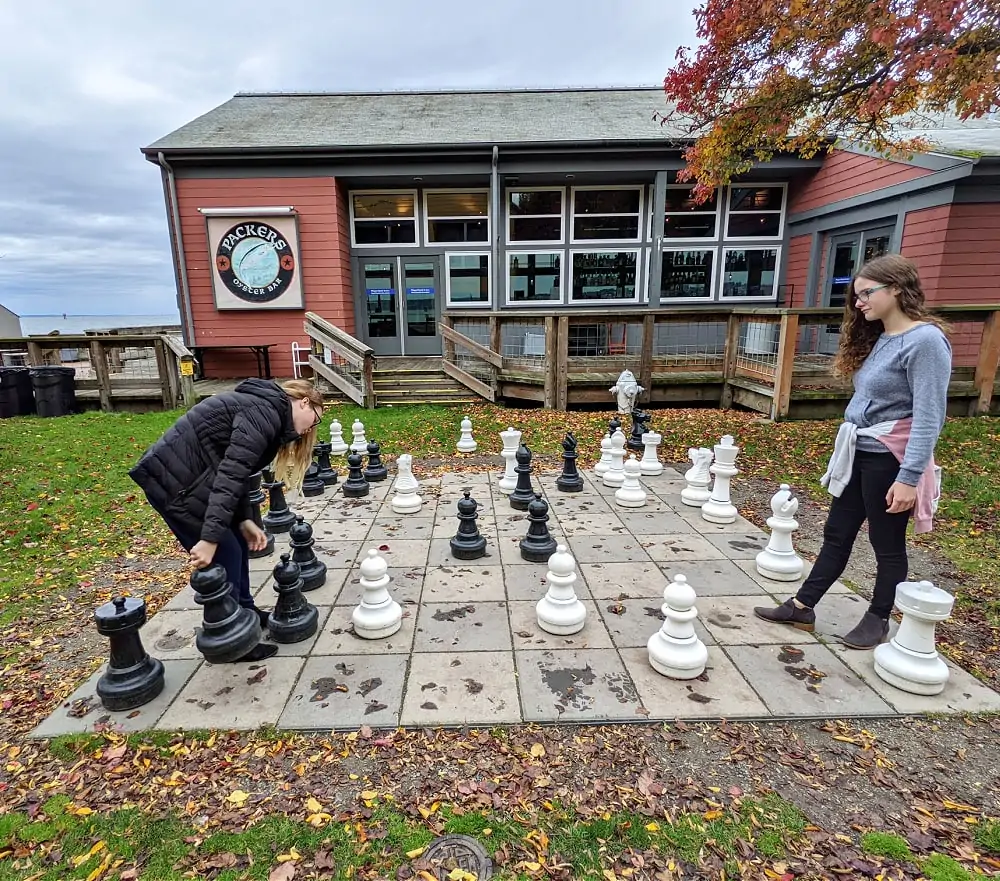 Lifesize chess at Semiahmoo