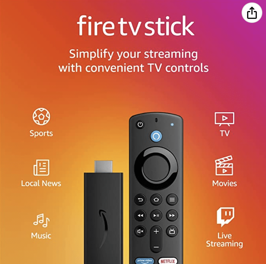 Amazon Fire Stick with Alexa Voice Remote  – Big Savings Right Now!