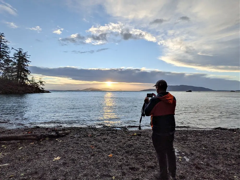 Sunset at Larrabee state Park