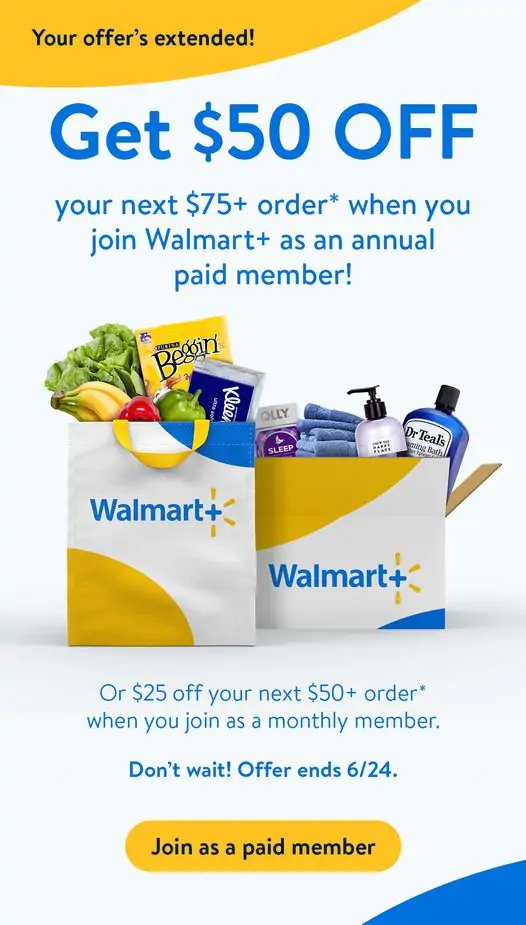 Walmart plus coupon