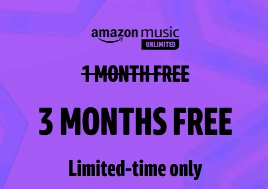 Amazon music 3 months free