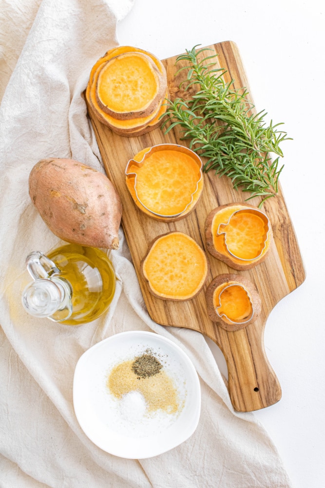 Sweet Potato Fries with Cookie Cutters for Shapes