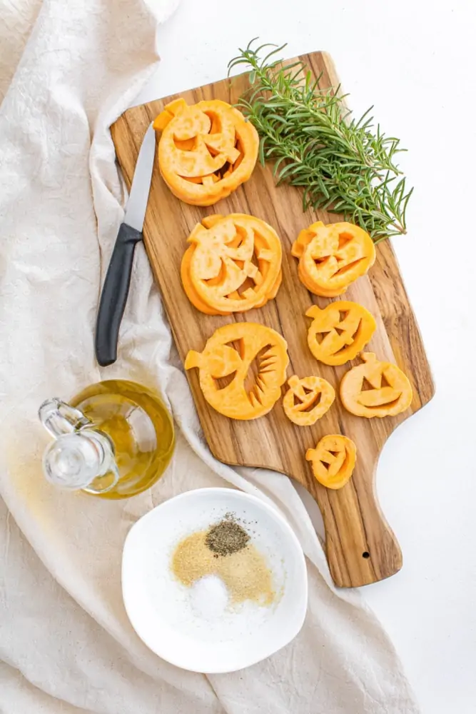 Sweet Potato Fries with Cookie Cutters for Shapes