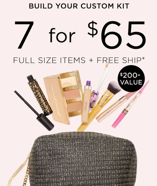 Tarte Build Your Own Kit Promotion – 7 Full Size Items for $65 or $9.29 An Item ($200+ Value)!