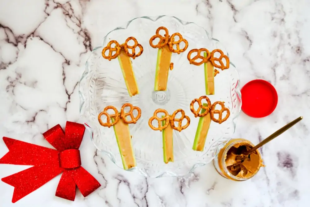 Add pretzels for Rudolph snacks