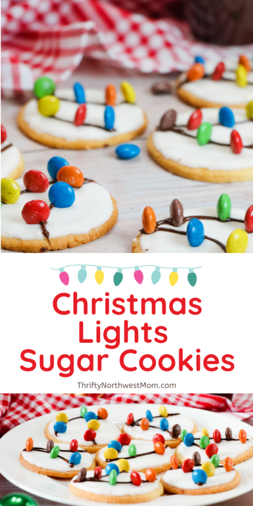 Christmas Sugar Cookies – Decorated like Christmas Lights!