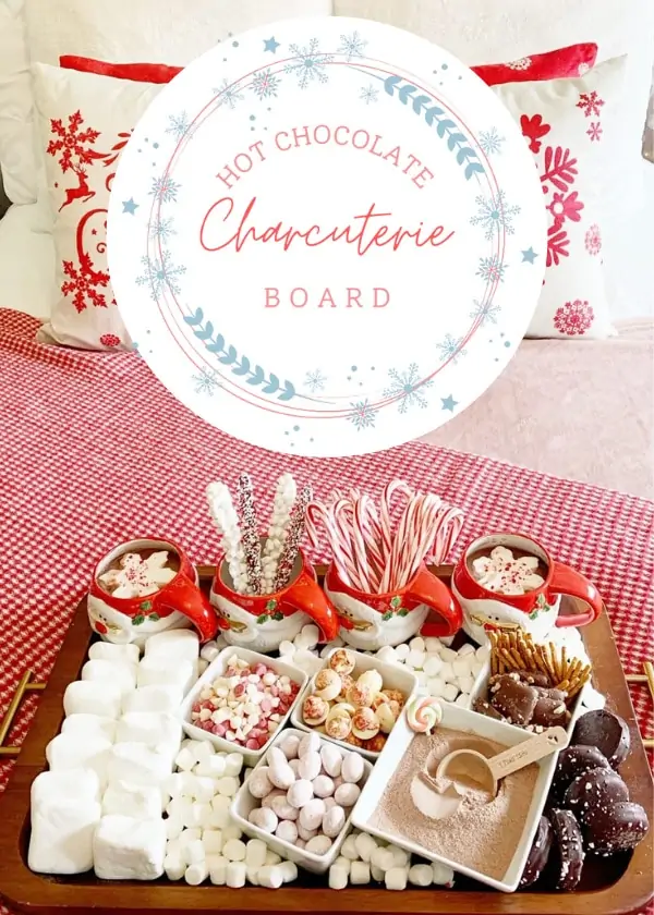 Hot chocolate charcuterie board