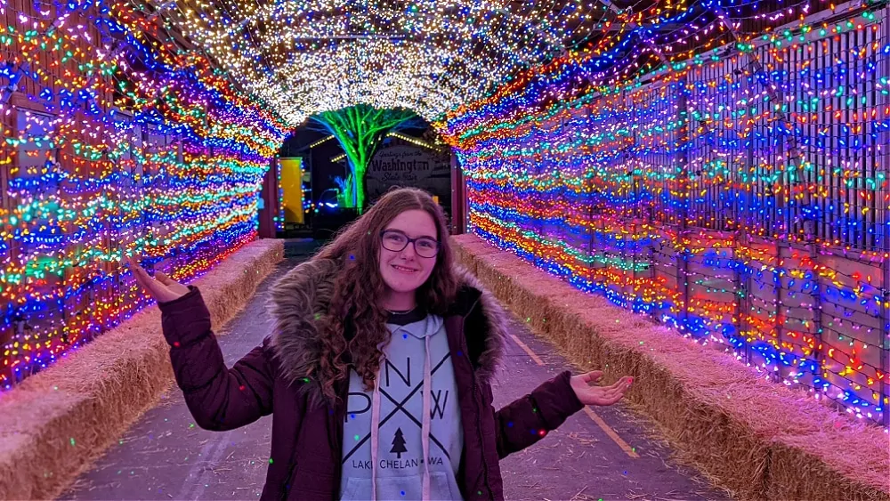 Light Tunnel at Holiday Magic