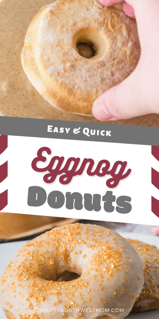 Baked Eggnog Donuts  – Easy & Quick for a Winter Breakfast!