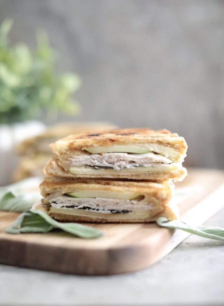 Turkey Panini Sandwich Recipe with Apple, Cheese & Sage – So Delicious!