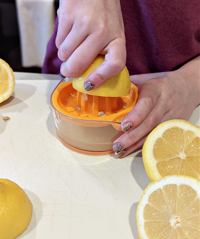 Using citrus juicer from Yummy Crate