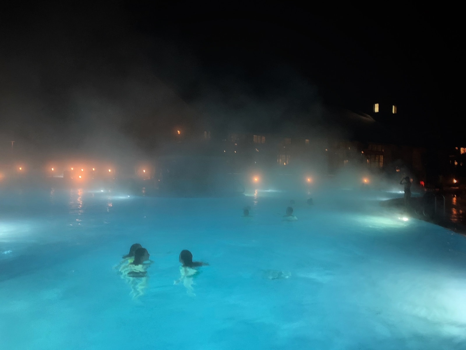 Suncadia Resort Swimming Pool at Night