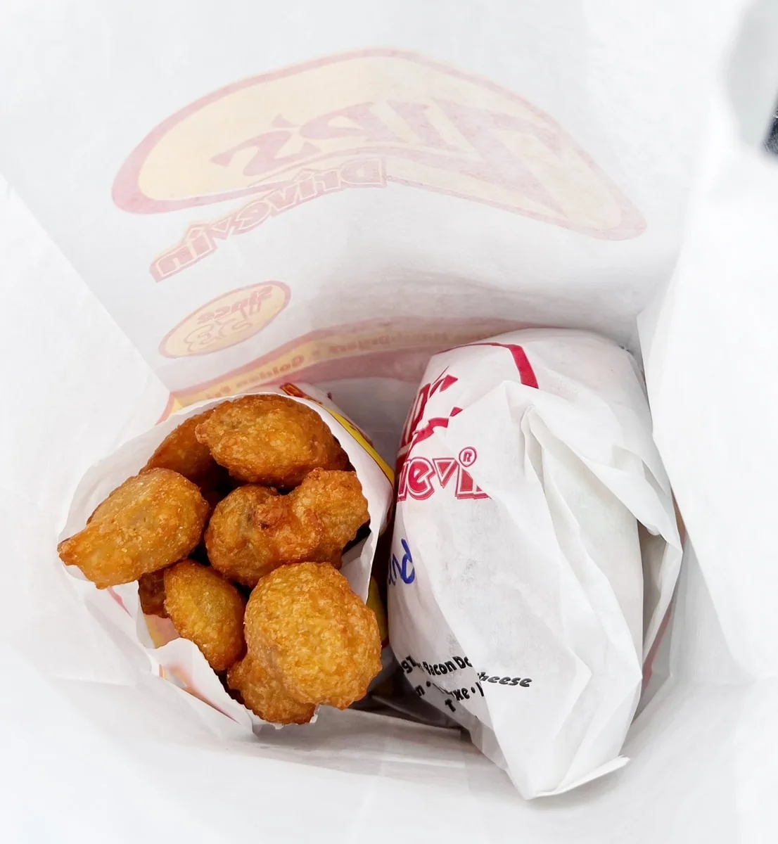 fried mushrooms at Zips drive in