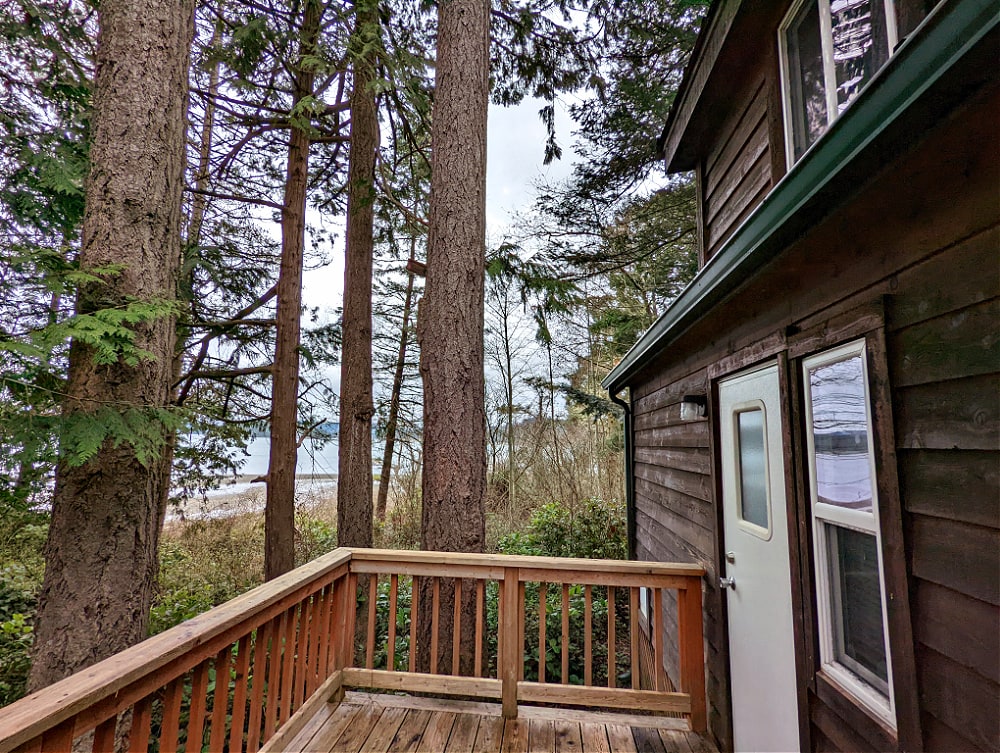 Deck from Beach cabin