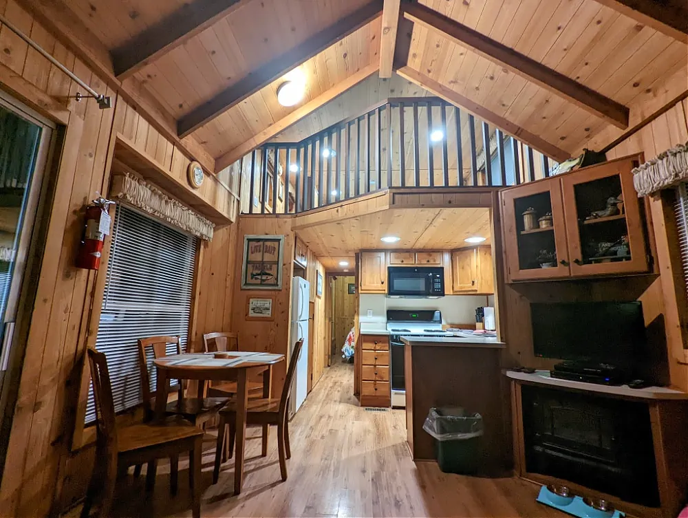 Inside of cabin at Thousand Trails La Conner 