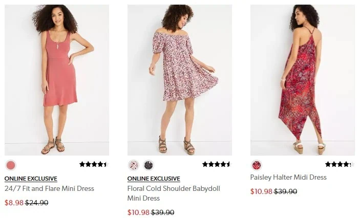 maurices dresses on sale