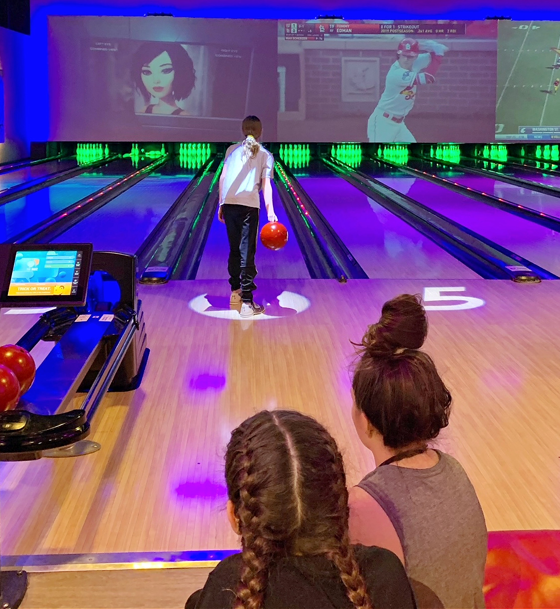 Bowling at the tukwila family fun center