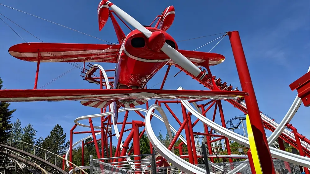 Stunt Pilot Rollercoaster at Silverwood